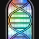 DNA helix in window