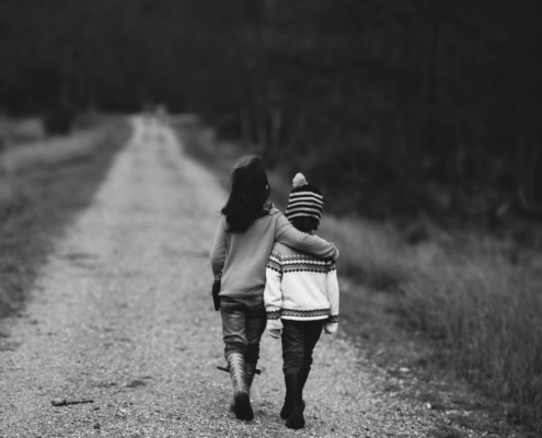 kids walking